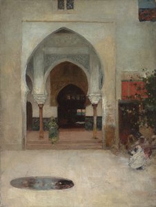 Studie til "Ved døren til Seraglio", ca. 1890