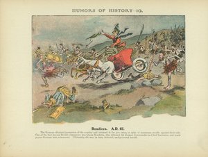 Boadicea. A.D. 61 (farvelitografi) af Arthur Moreland