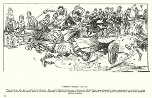 Chariot Racing (litografi) af Arthur Moreland