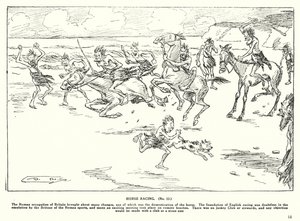 Hestevæddeløb (litho)