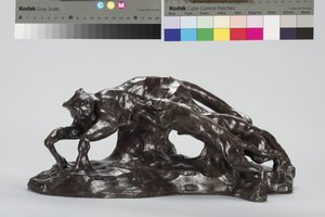 Hunde fanger Puma af Arthur Putnam