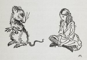 Alice og musen af Arthur Rackham