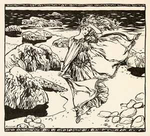 Becuma fra Becuma of the White Skin i Irish Fairy Tales af Arthur Rackham