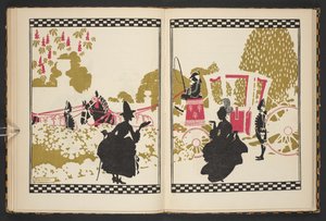 Askepot går til bal, illustration fra Askepot, genfortalt af C.S. Evans og illustreret af Arthur Rackham af Arthur Rackham