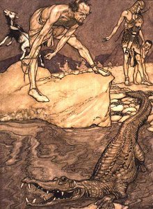 Krokodille af Arthur Rackham