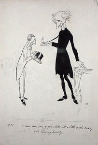Jeg har set noget af dit tøj med en lille lilla pik... sagde Gissing Humbly, illustration fra 