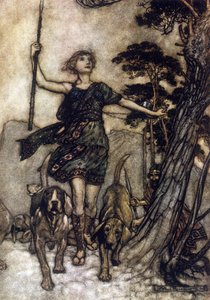 Illustration af Arthur RACKHAM (1867-1939) til Drømmen om en sommernat af William SHAKESPEARE af Arthur Rackham