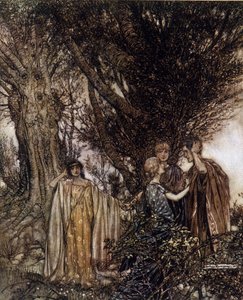 Illustration af Arthur RACKHAM (1867-1939) til Drømmen om en sommernat af William SHAKESPEARE af Arthur Rackham