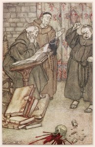 Illustration af The Jackdaw of Reims, 1907 af Arthur Rackham