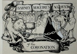 Mr Barney Maguires beretning om kroningen, illustration fra 