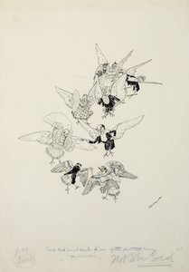 En af de smukkeste danse, du nogensinde har set, illustration fra The Zankiwank and the Bletherwitch, af S.J. Adair Fitzgerald, udgivet 1896 (pen og blæk) af Arthur Rackham