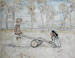 Se, Saw, Margery Daw af Arthur Rackham