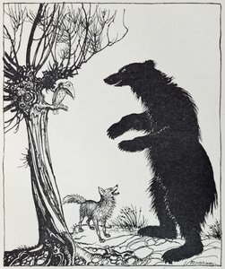 Bjørnen og ræven, illustration fra 
