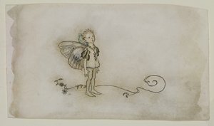 The Fairies Thing, fra A Midsummer Nights Dream, udgivet 1908 (pen og blæk & wc på papir) af Arthur Rackham