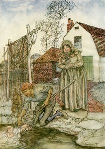 Fisken og Ringen af Arthur Rackham