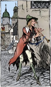 The Pied Piper of Hameln, 1934 af Arthur Rackham