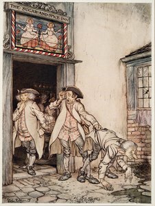 De tre hærkirurger, fra Lillebror & Lillesøster og andre fortællinger af brødrene Grimm, pub.1917 af Arthur Rackham