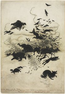 Wren og Bjørnen af Arthur Rackham