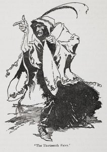Den trettende fe fra Briar Rose (Sleeping Beauty) af Arthur Rackham