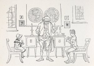 To børn og deres skoleholdere af Arthur Rackham