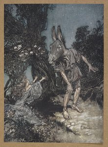 "Hvilken engel vækker mig fra mit blomsterbed?" Titania og Bund. En scene fra 