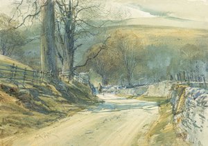 The Winding Road, Upper Wharfedale (akvarel)