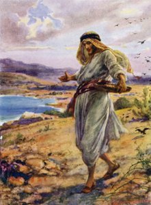 Såmanden (farve litho) af Arthur Twidle