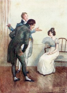 Illustration til Northanger Abbey af Jane Austen af Arthur Wallis Mills