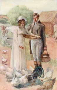 Illustration til Northanger Abbey af Jane Austen af Arthur Wallis Mills