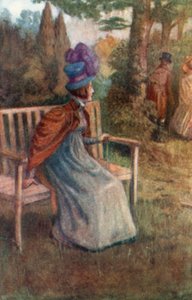 Illustration til Northanger Abbey af Jane Austen af Arthur Wallis Mills