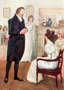 Illustration til Pride and Prejudice af Jane Austen af Arthur Wallis Mills