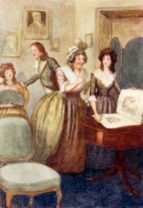 Illustration til Pride and Prejudice af Jane Austen af Arthur Wallis Mills