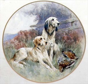 Et par sættere, der vogter en ryper af Arthur Wardle