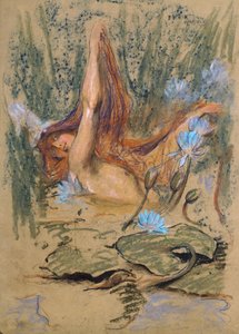 Nymphea, ca. 1890 (pastel, blyant og akvarel på papir)