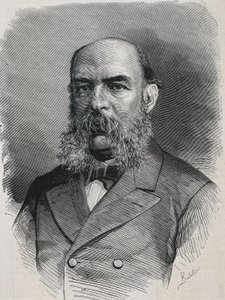 AMADOR DE LOS RIOS, Jose (1818-1878). Engelsk historiker og semitiker. "La Ilustracion Espanola y Americana". Stik.