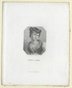 Agnes Sorel (print) af Artist Unknown