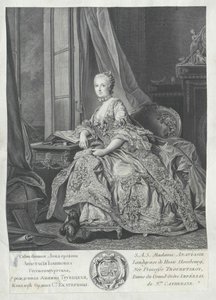 Anastasia Ivanovna prinsesse Trubezkaya, af Artist Unknown