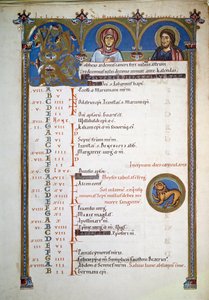 Antiphonary of St. Peter, ca. 1160 (oplyst side) af Artist Unknown