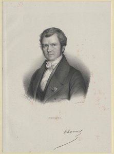 Auguste-Francois Chomel (print) af Artist Unknown