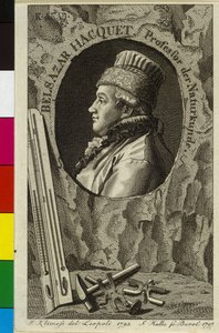 Balthazar Hacquet de La motte (tryk) af Artist Unknown
