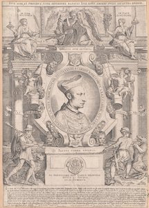 Carlo Borromeo (tryk) af Artist Unknown