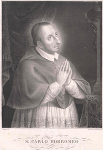 Carlo Borromeo, af Artist Unknown