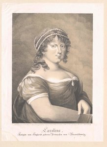 Caroline Amalie af Braunschweig-Wolfenbüttel, af Artist Unknown