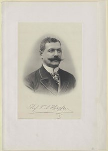 Charles August Herzfeld (print) af Artist Unknown