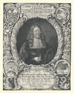 Christian Lorenz Adlershelm (print) af Artist Unknown