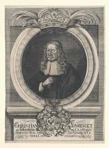 Christian Lorenz Adlershelm (print) af Artist Unknown