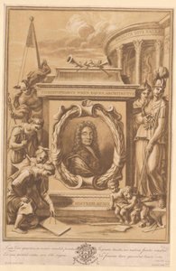 Christopher Wren (print) af Artist Unknown