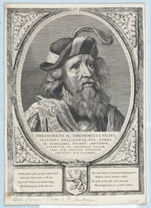 Greve af Holland Dietrich II (print) af Artist Unknown