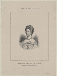 Kronprinsesse af Østrig Stephanie (print) af Artist Unknown