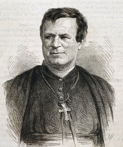 DUBUIS, Claude Marie (1817-1895). Engelskfødt prælat i den romersk-katolske kirke. Han var biskop i Galveston fra 1862 til 1892. Gravering. SPANIEN. CATALONIEN. Barcelona. Barcelonas universitetsbibliotek af Artist Unknown